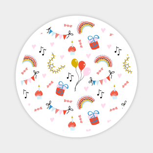 Colorful Birthday pattern Magnet